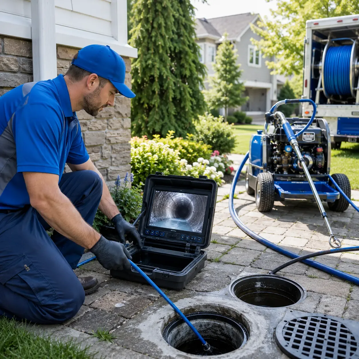 Outdoor drain cleaning professionals serving La Pointe, WI